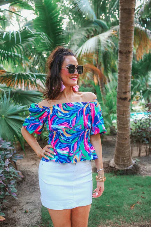 Hit The City Peplum Top