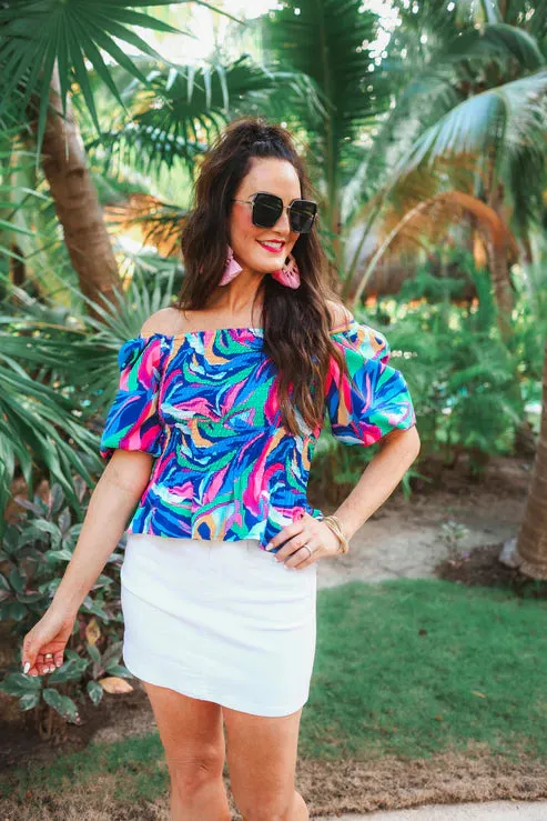 Hit The City Peplum Top