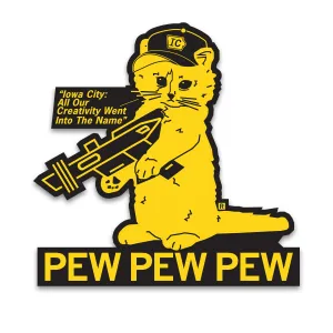 IC Name Pew Pew Pew Die-Cut Sticker