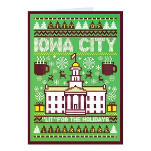 Iowa City: Lit For The Holidays Greeting Card