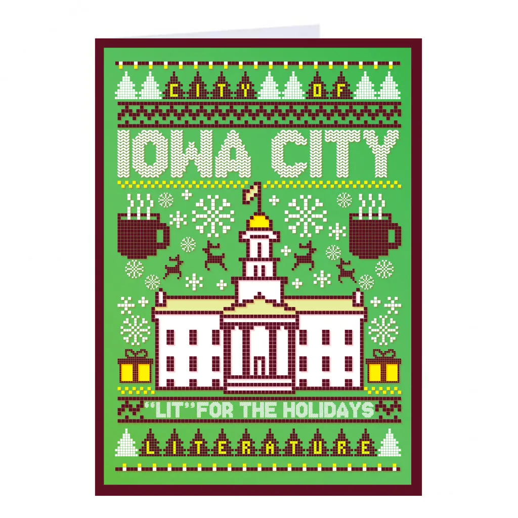 Iowa City: Lit For The Holidays Greeting Card