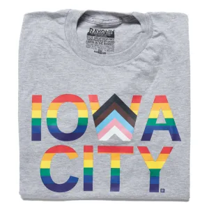 Iowa City Text Progress Pride Flag