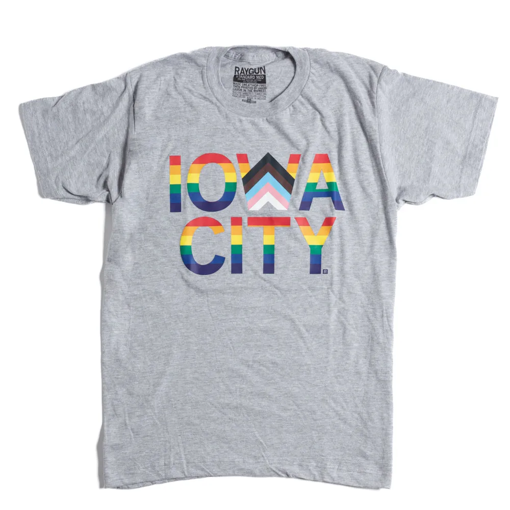 Iowa City Text Progress Pride Flag