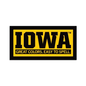 Iowa: Great Colors Easy To Spell Text Sticker