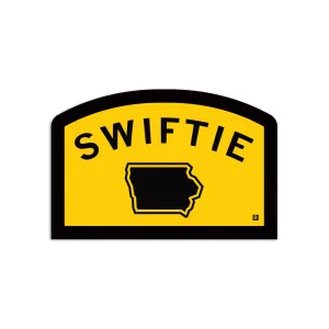 Iowa Swiftie Black & Gold Die-Cut Sticker