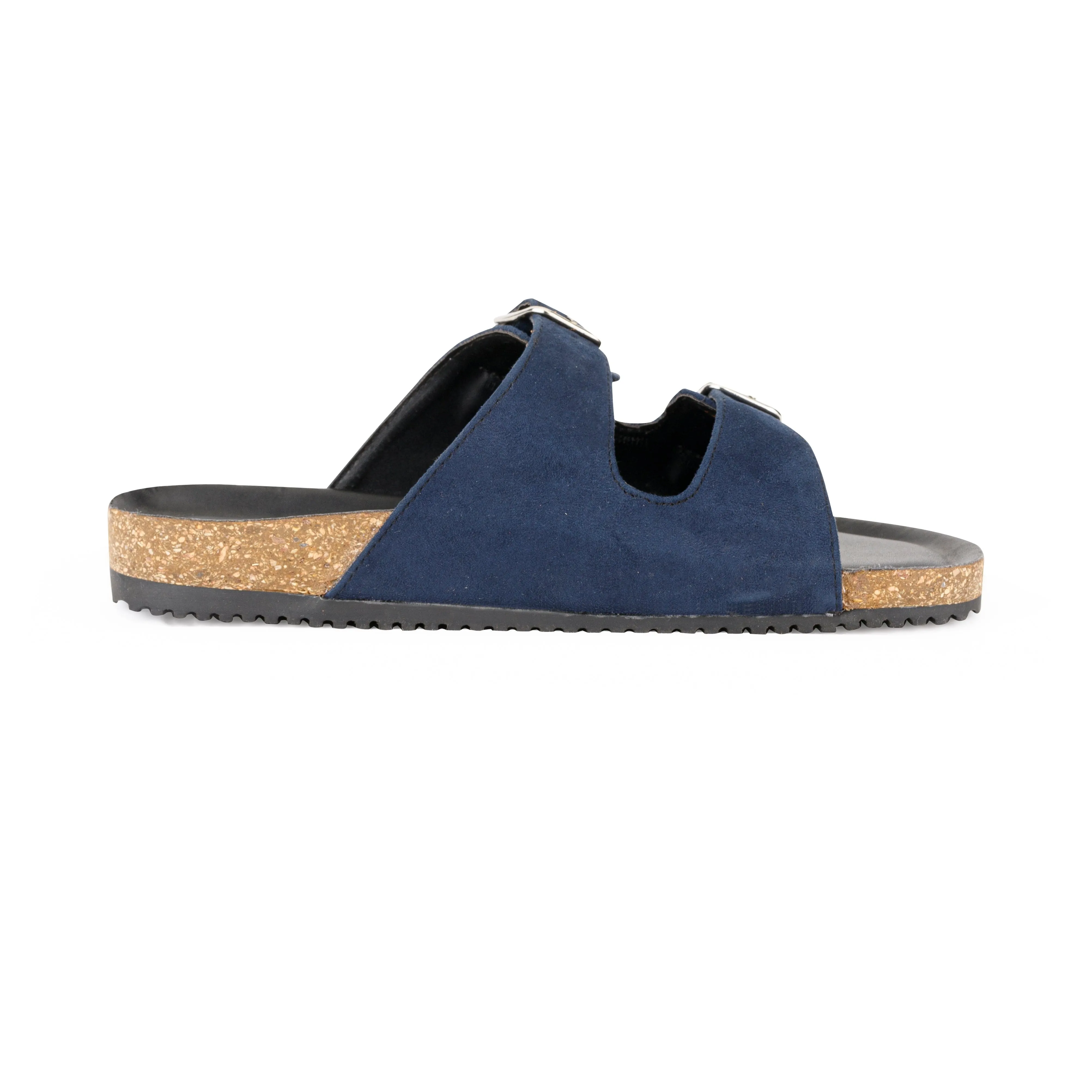Jorain Navy Blue Suede Comfort Slipons