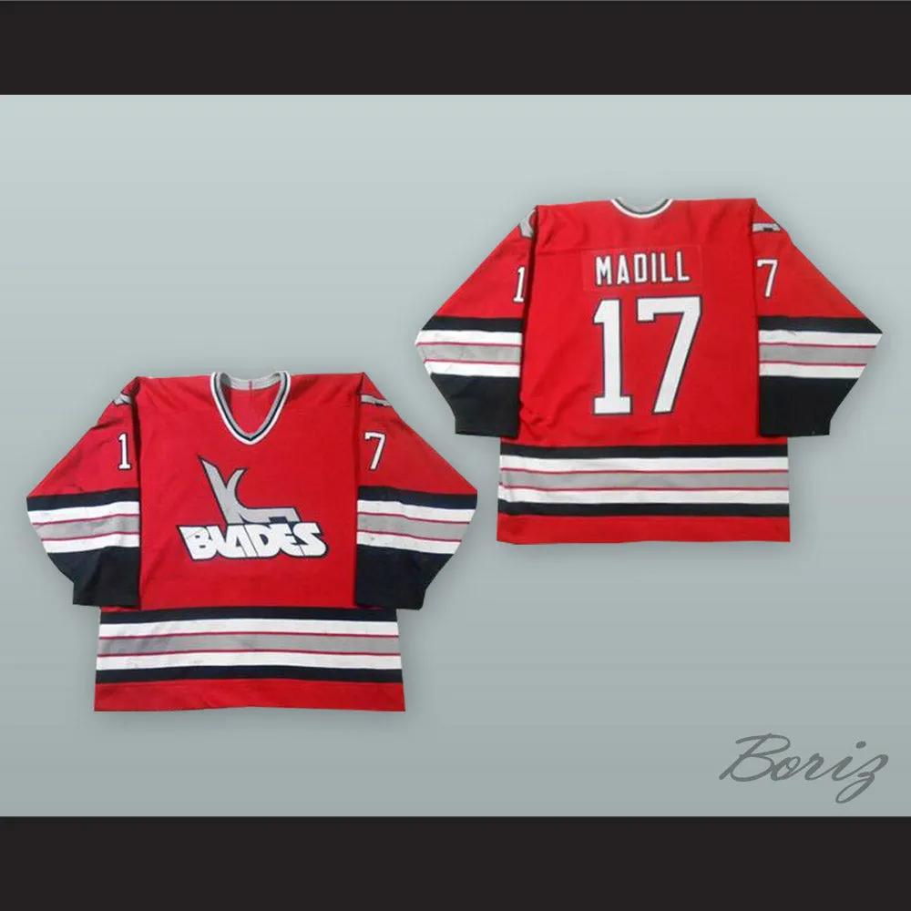 Kansas City Blades Red Hockey Jersey