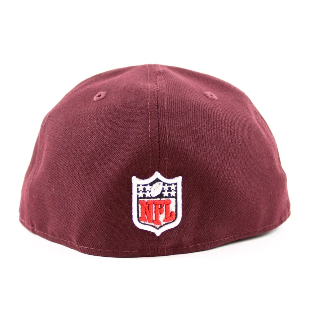 Kansas City Chiefs 40TH ANNIVERSARY 59Fifty New Era Fitted Hat (Maroon Brown Khaki Under Brim)