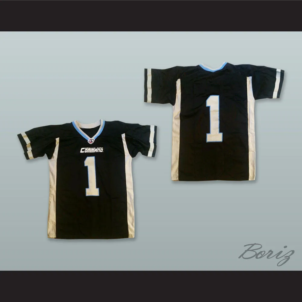 Kansas City Command 1 Black Football Jersey