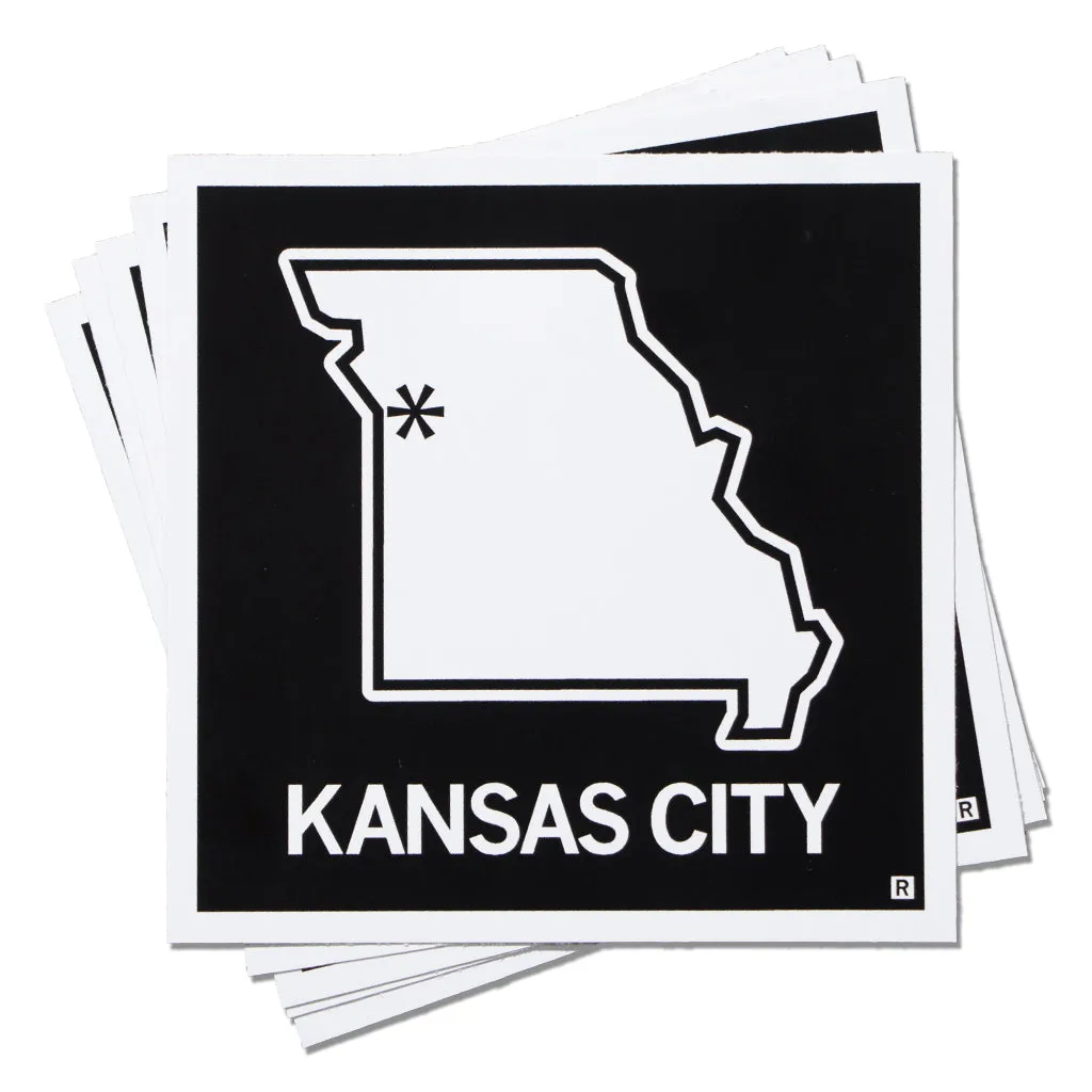 Kansas City, Missouri Outline Sticker