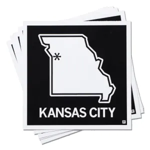 Kansas City, Missouri Outline Sticker