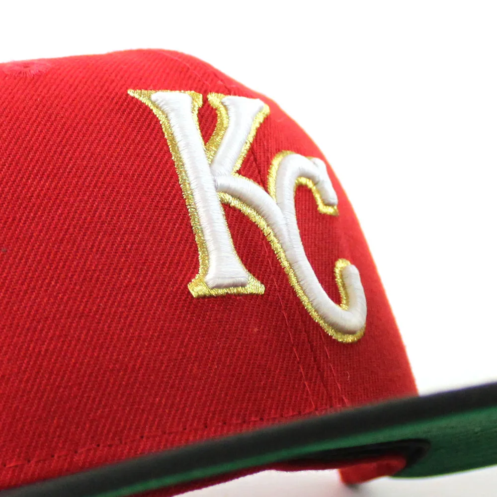 Kansas City Royals 2012 All Star Game New Era 59Fifty Fitted Hat (Scarlet Red Black Green Under Brim)