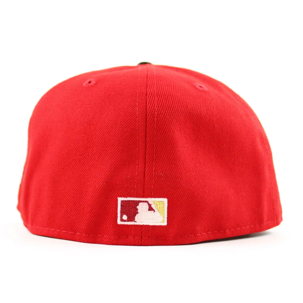 Kansas City Royals 2012 All Star Game New Era 59Fifty Fitted Hat (Scarlet Red Black Green Under Brim)