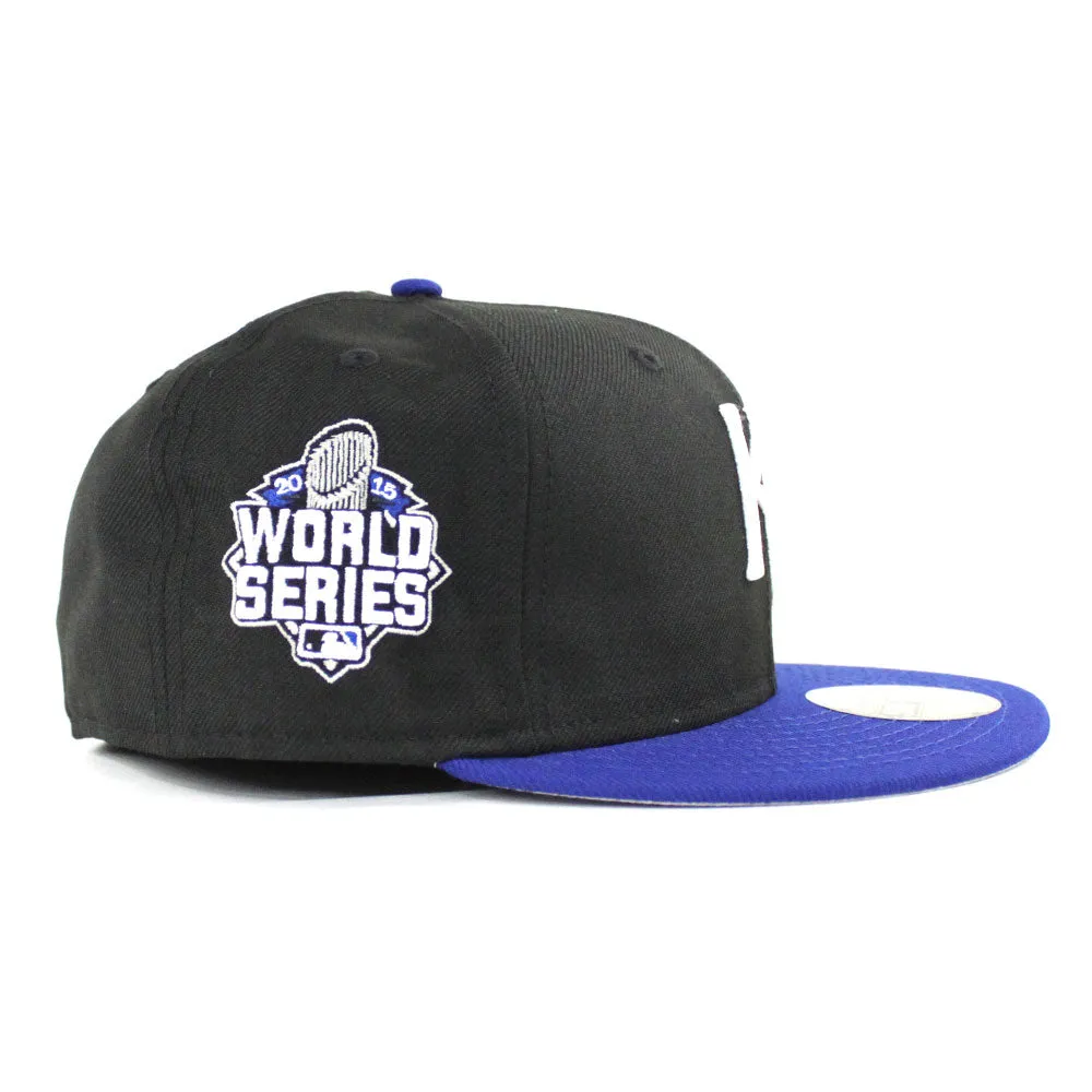 Kansas City Royals 2015 World Series New Era 59Fifty Fitted Hat (Gray Under Brim)