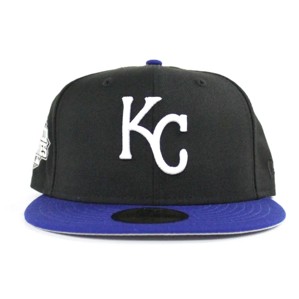Kansas City Royals 2015 World Series New Era 59Fifty Fitted Hat (Gray Under Brim)