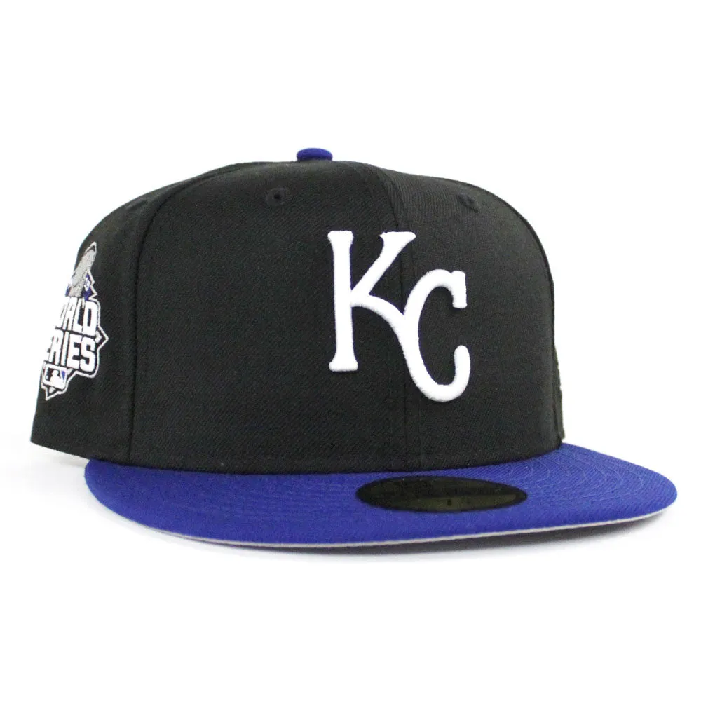 Kansas City Royals 2015 World Series New Era 59Fifty Fitted Hat (Gray Under Brim)