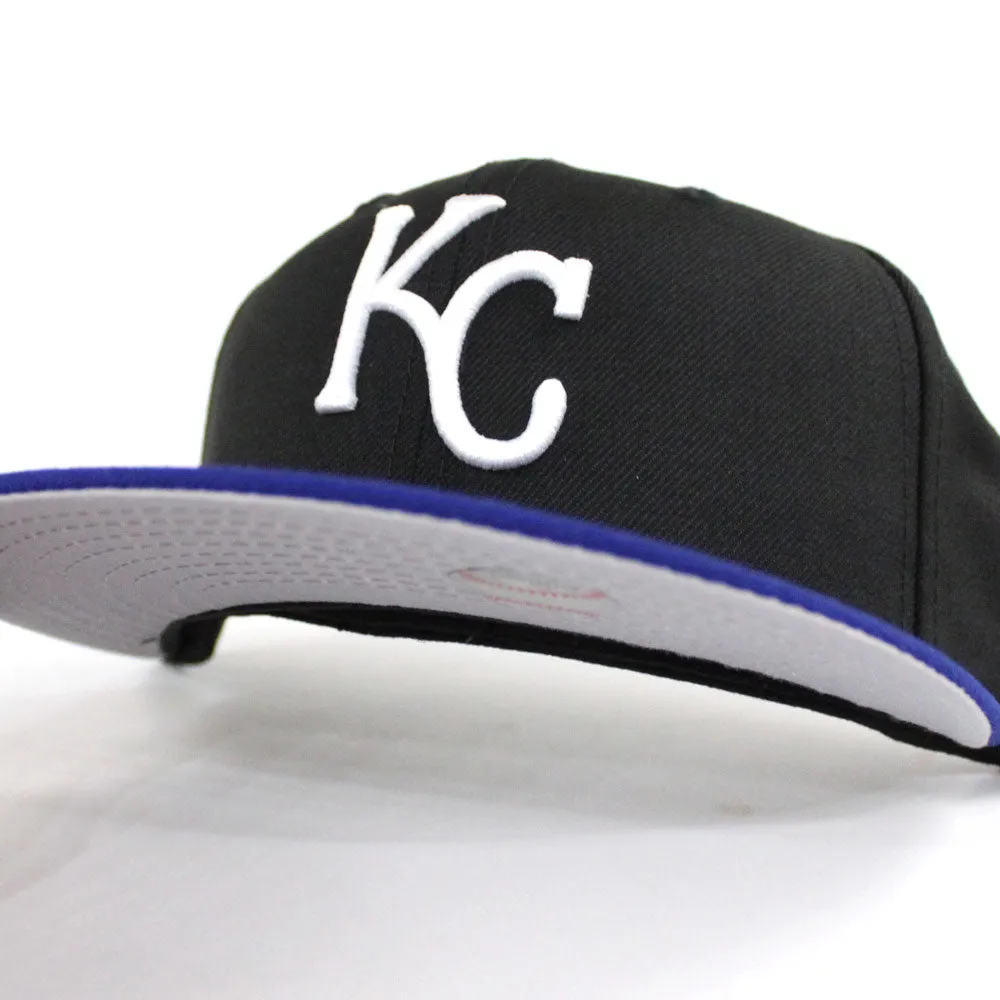 Kansas City Royals 2015 World Series New Era 59Fifty Fitted Hat (Gray Under Brim)