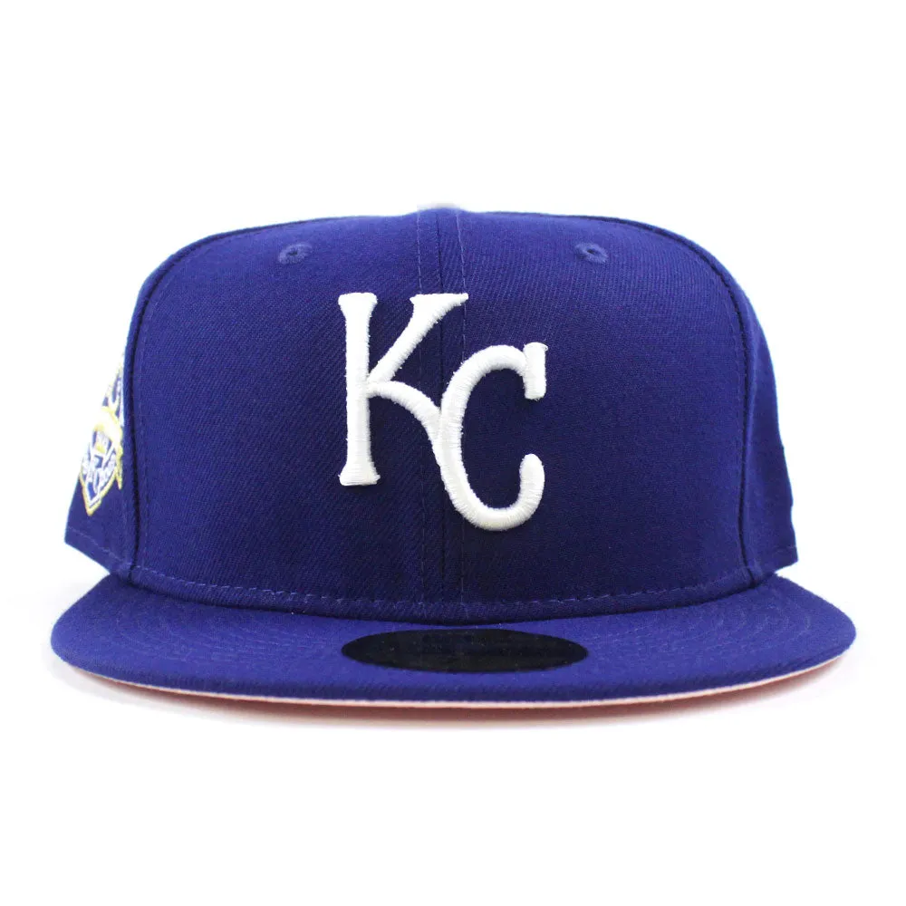 Kansas City Royals 40th Anniversary New Era 59Fifty Fitted Hat (Pink Under Brim)