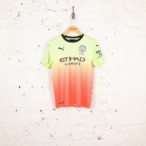 Kids Puma Manchester City 2019 De Bruyne Away Football Shirt - Yellow - XL Boys