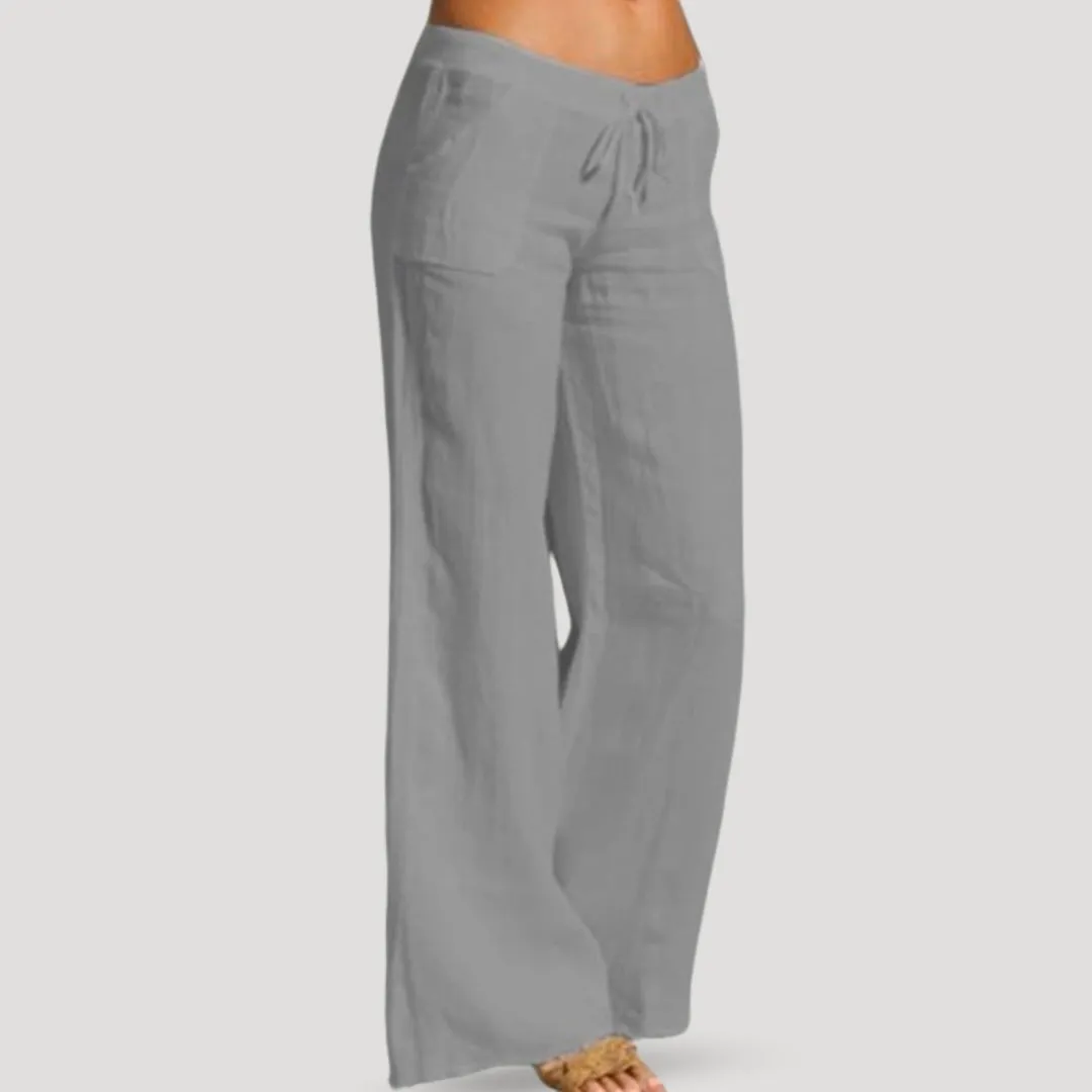 Linen Pants – Drawstring Waist – Relaxed Fit