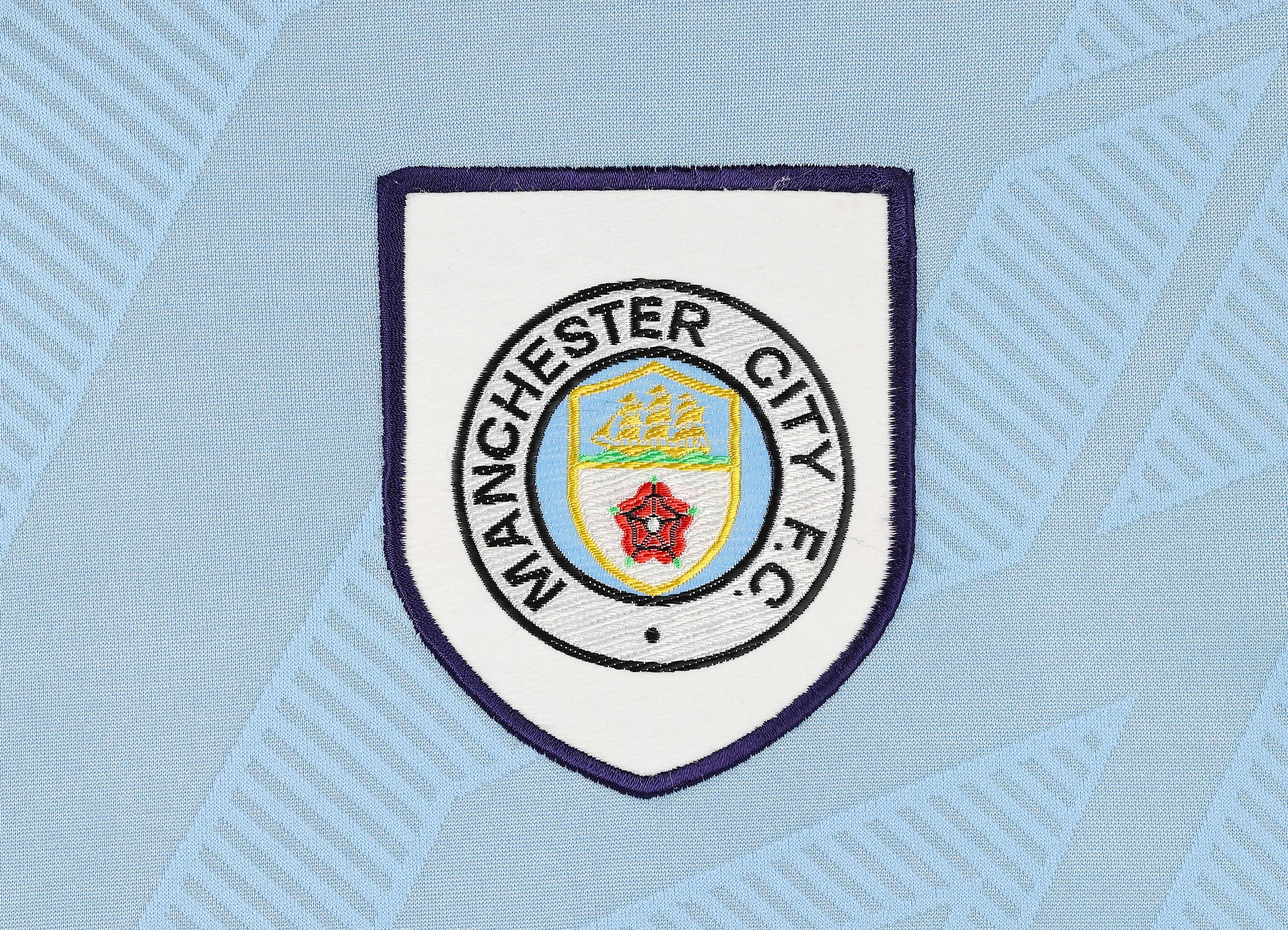 Manchester City 1994 Beagrie  Umbro Home Football Shirt - Blue - L
