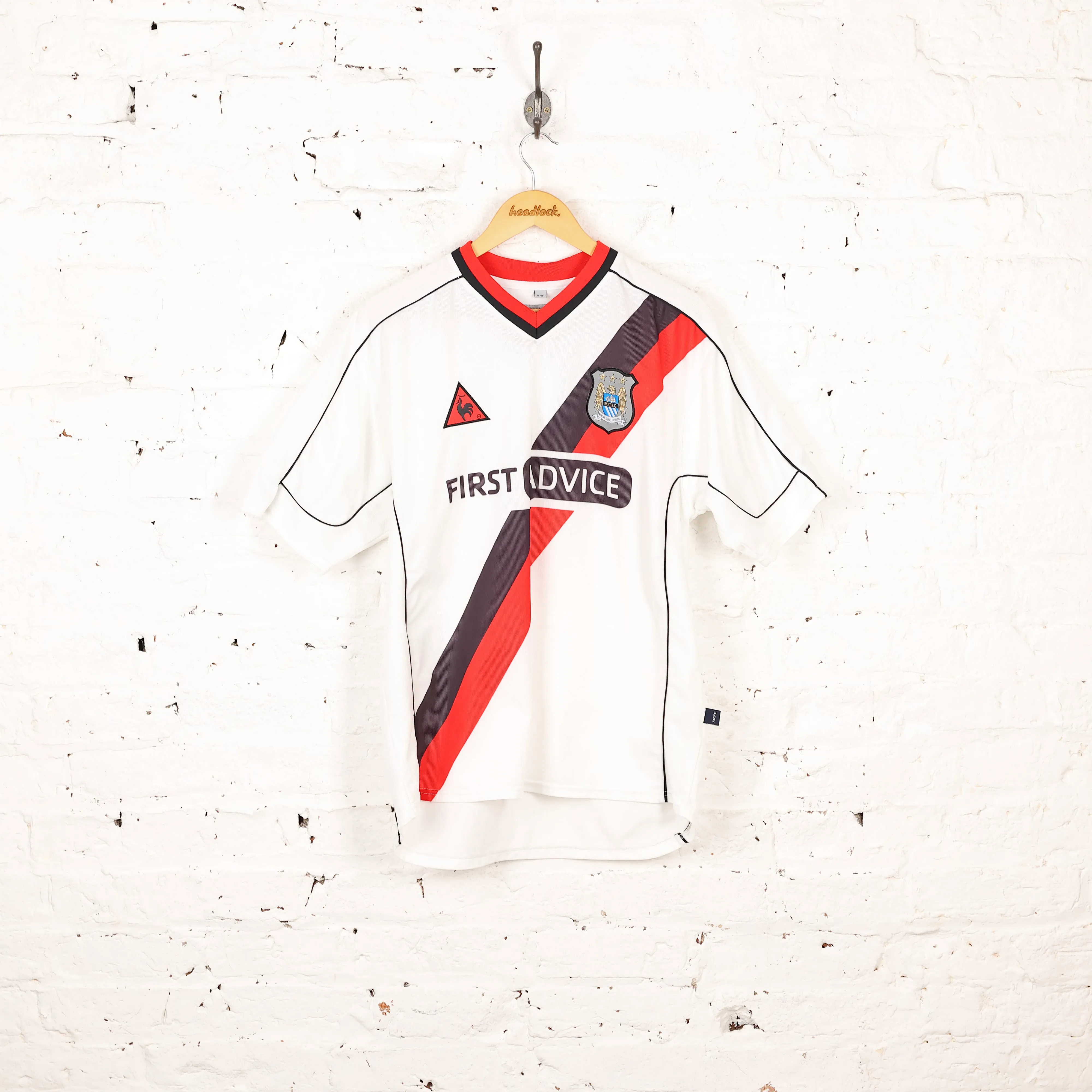 Manchester City 2002 Le Coq Sportif Away Football Shirt - White - M