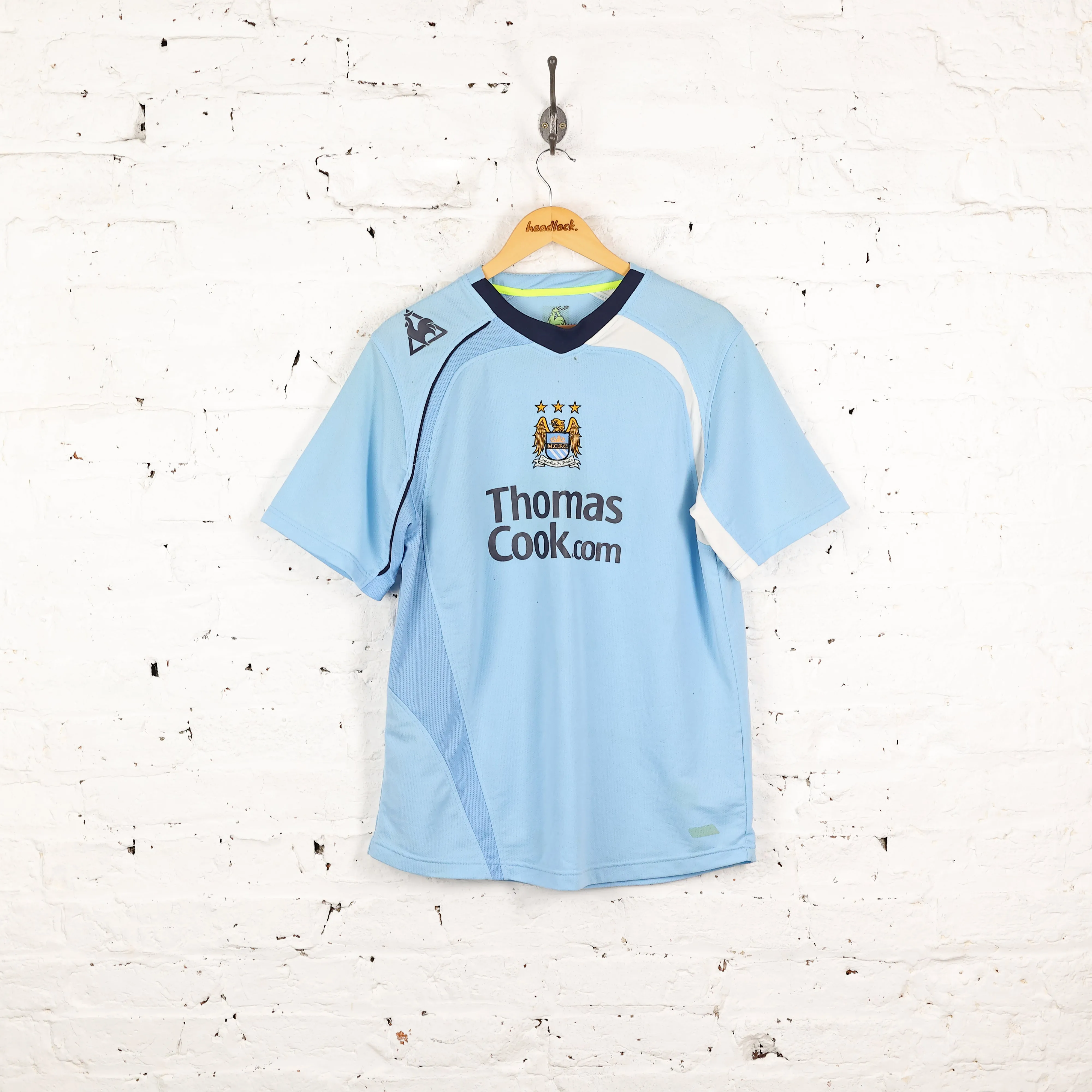 Manchester City Le Coq Sportif 2008 Home Football Shirt - Blue - L