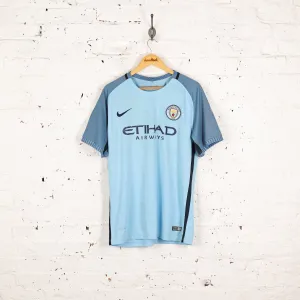 Manchester City Silva 2016 Nike Home Football Shirt - Blue - XL