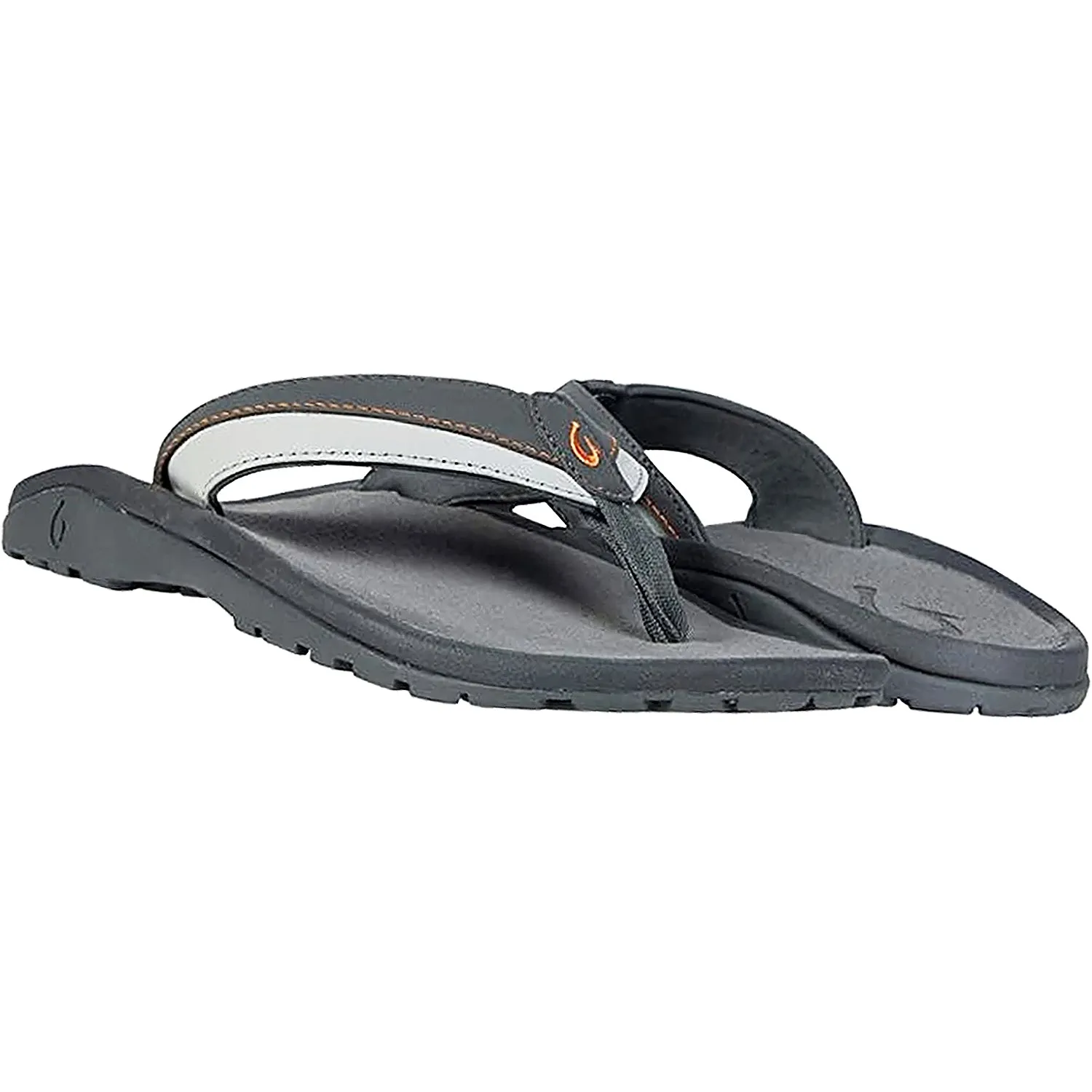 Men's OluKai Ohana Koa Dark Shadow/Molten Orange Synthetic
