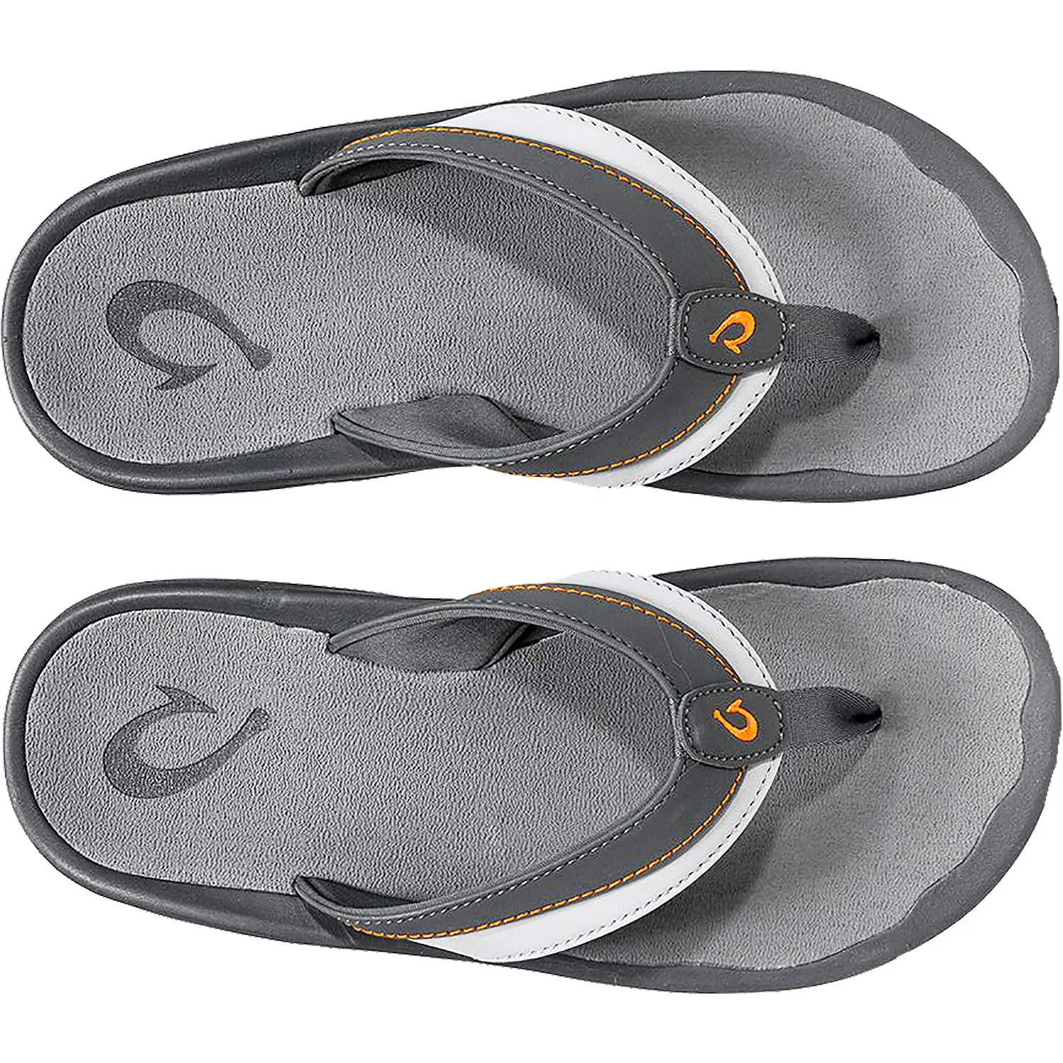 Men's OluKai Ohana Koa Dark Shadow/Molten Orange Synthetic