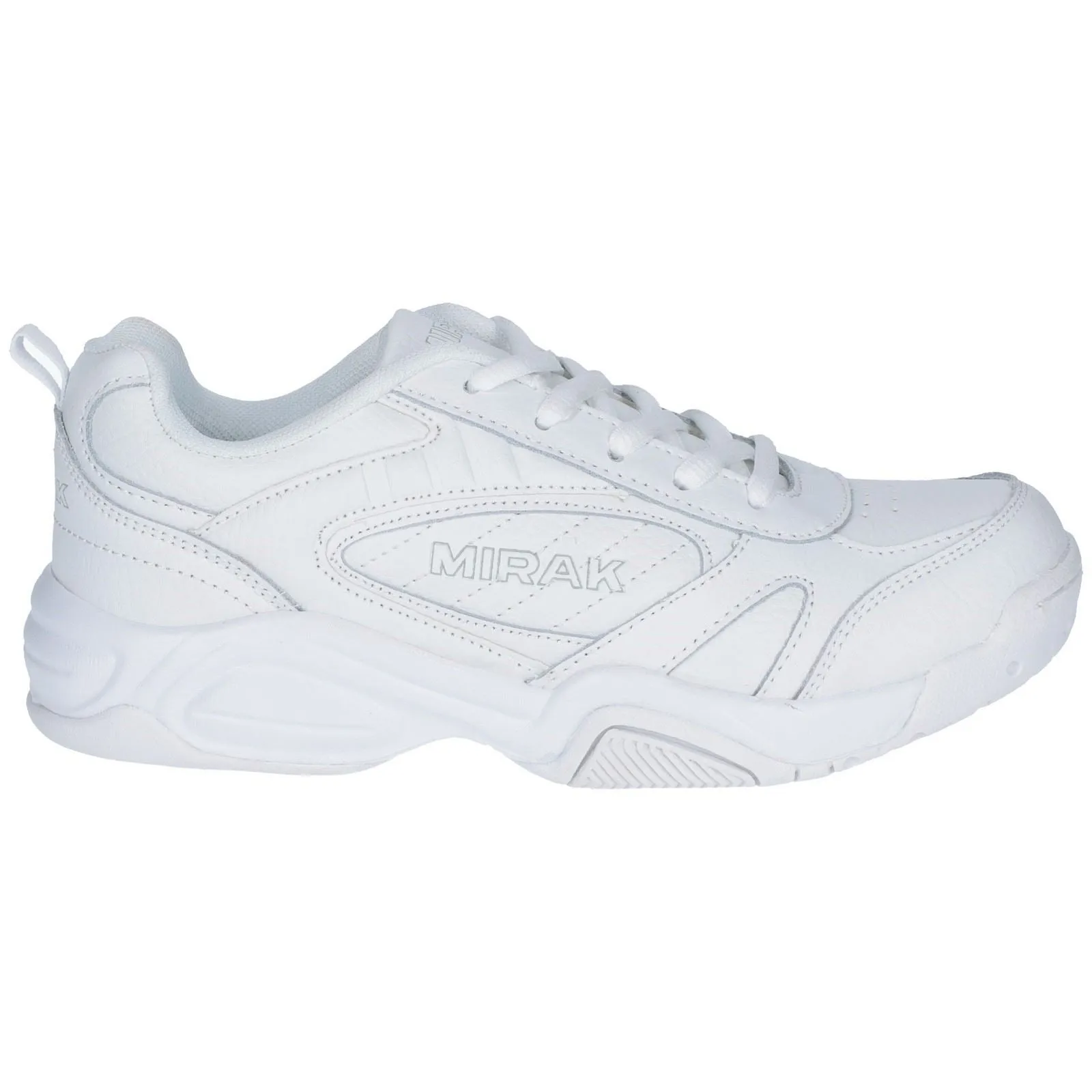 Mirak Boys Trainer - Contender Lace in White, 2-6.5