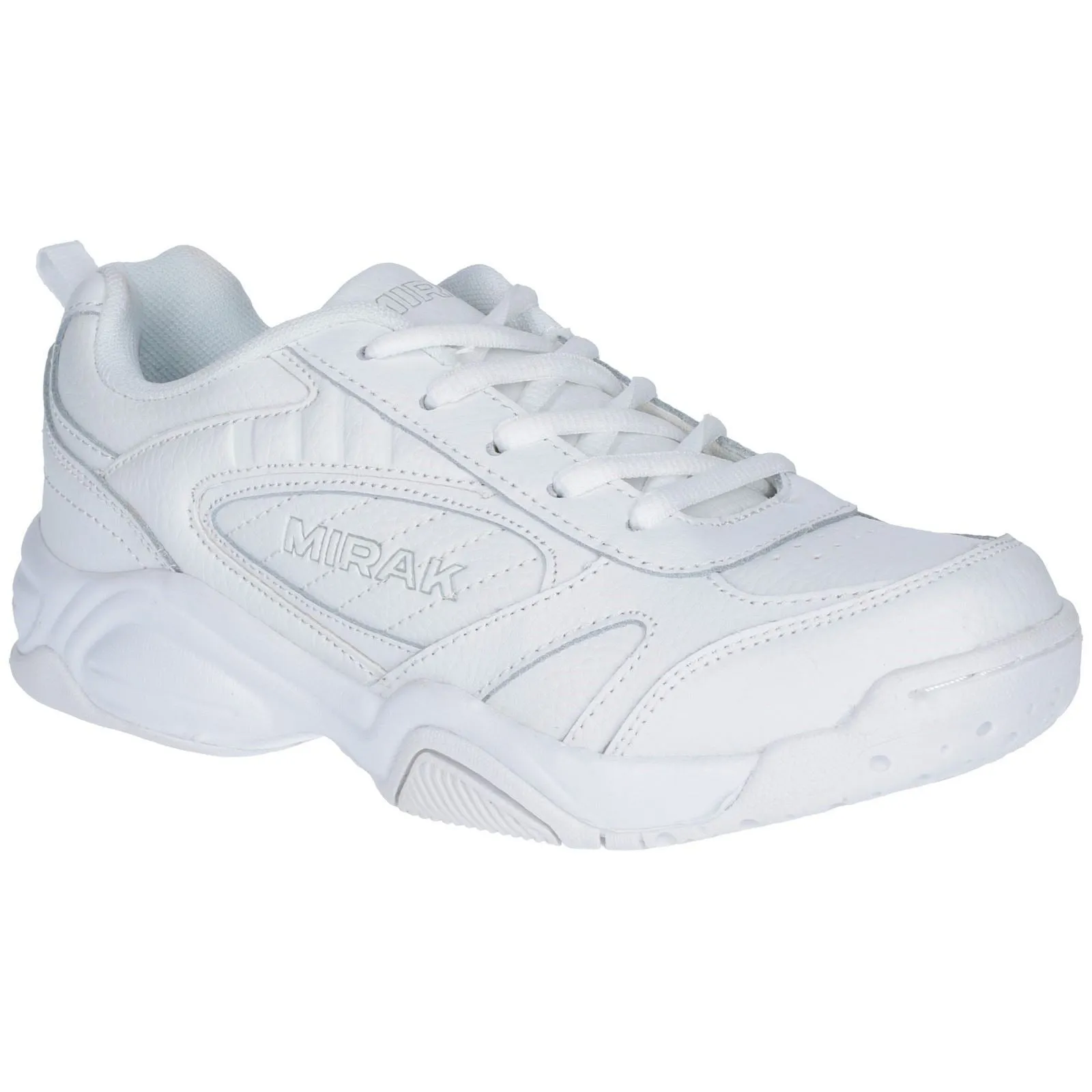 Mirak Boys Trainer - Contender Lace in White, 2-6.5