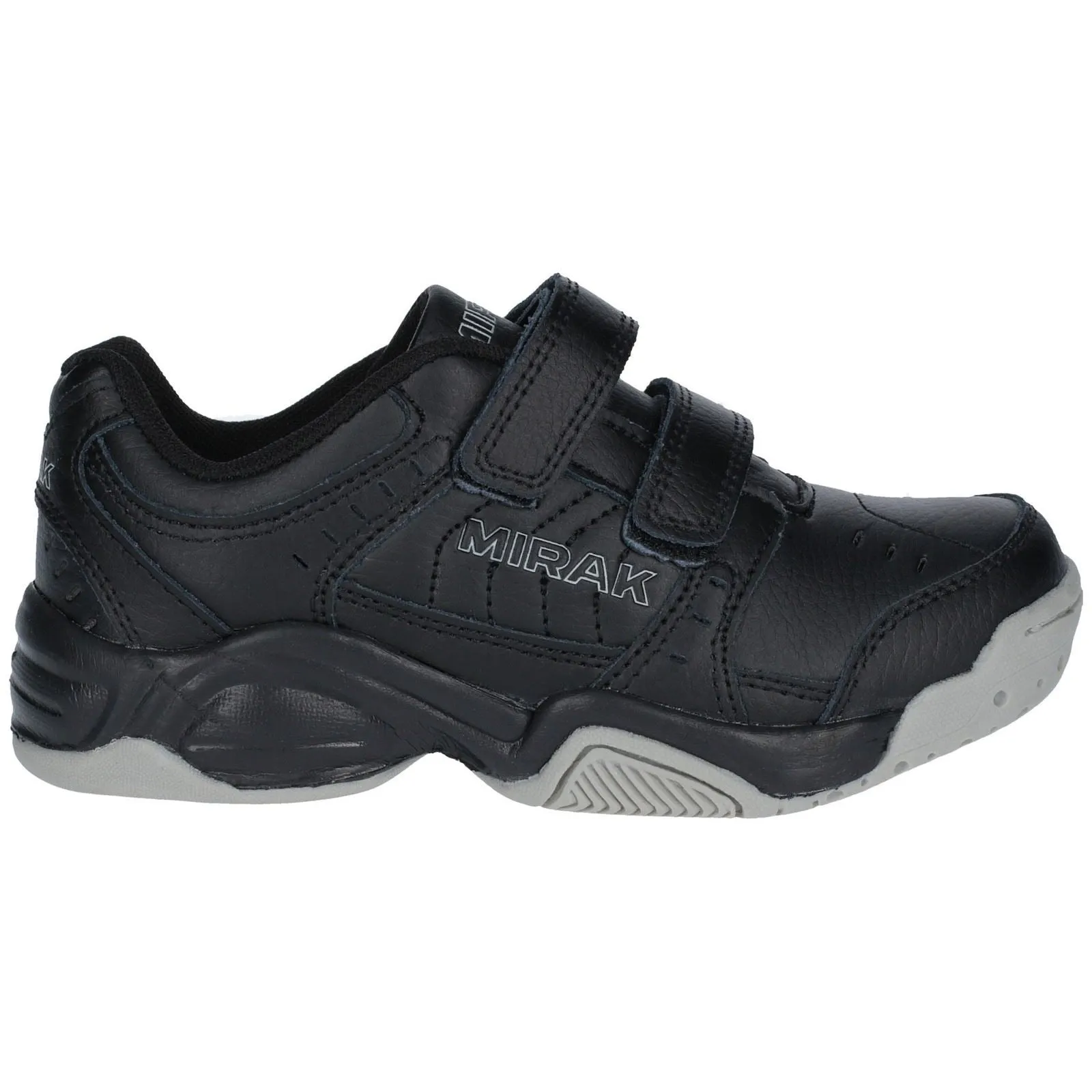 Mirak Boys Trainer - Contender Velcro in Black, 2-6.5