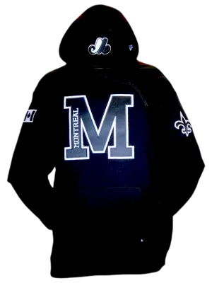 Montreal City Hoodie Black White