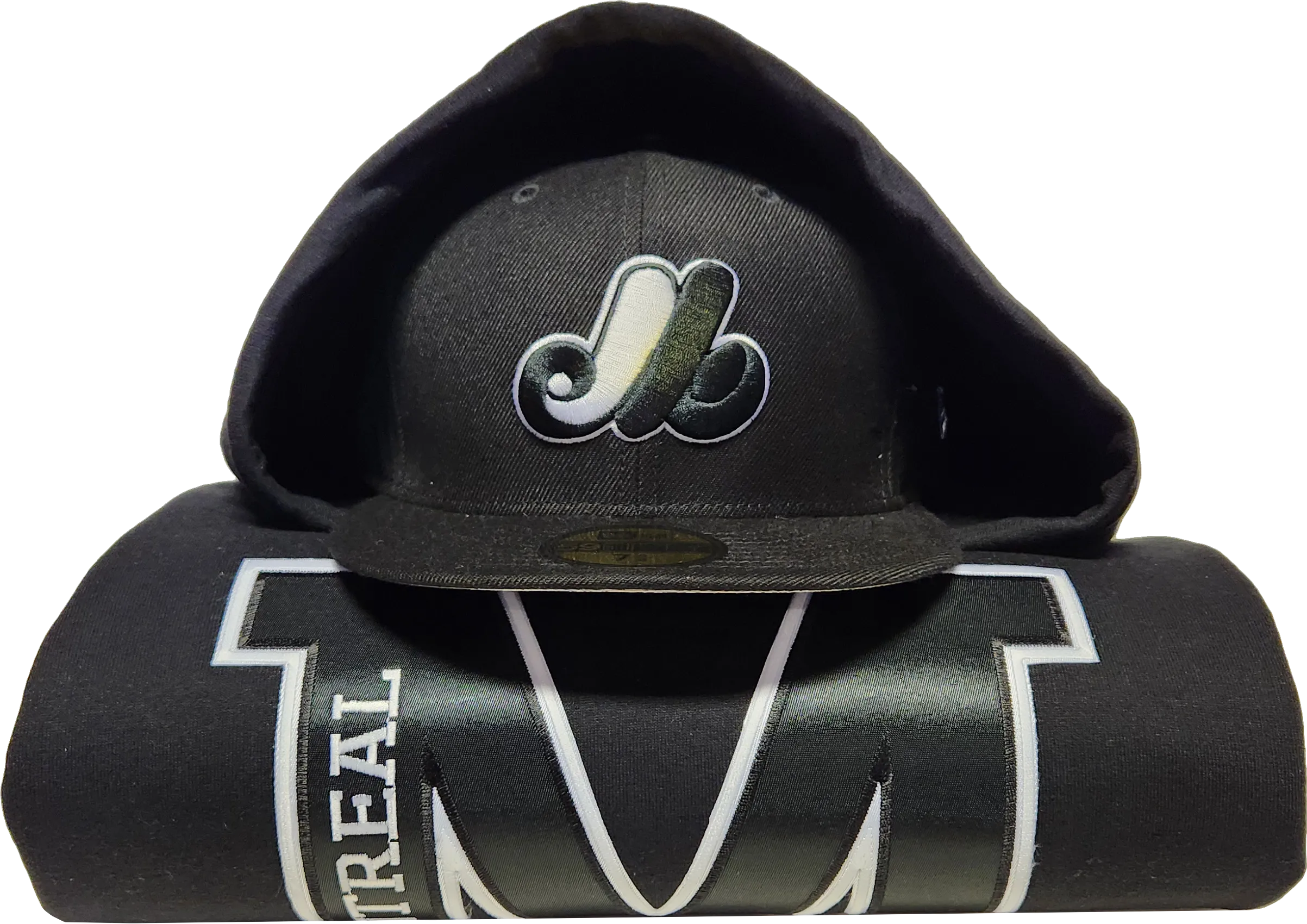 Montreal City Hoodie Black White