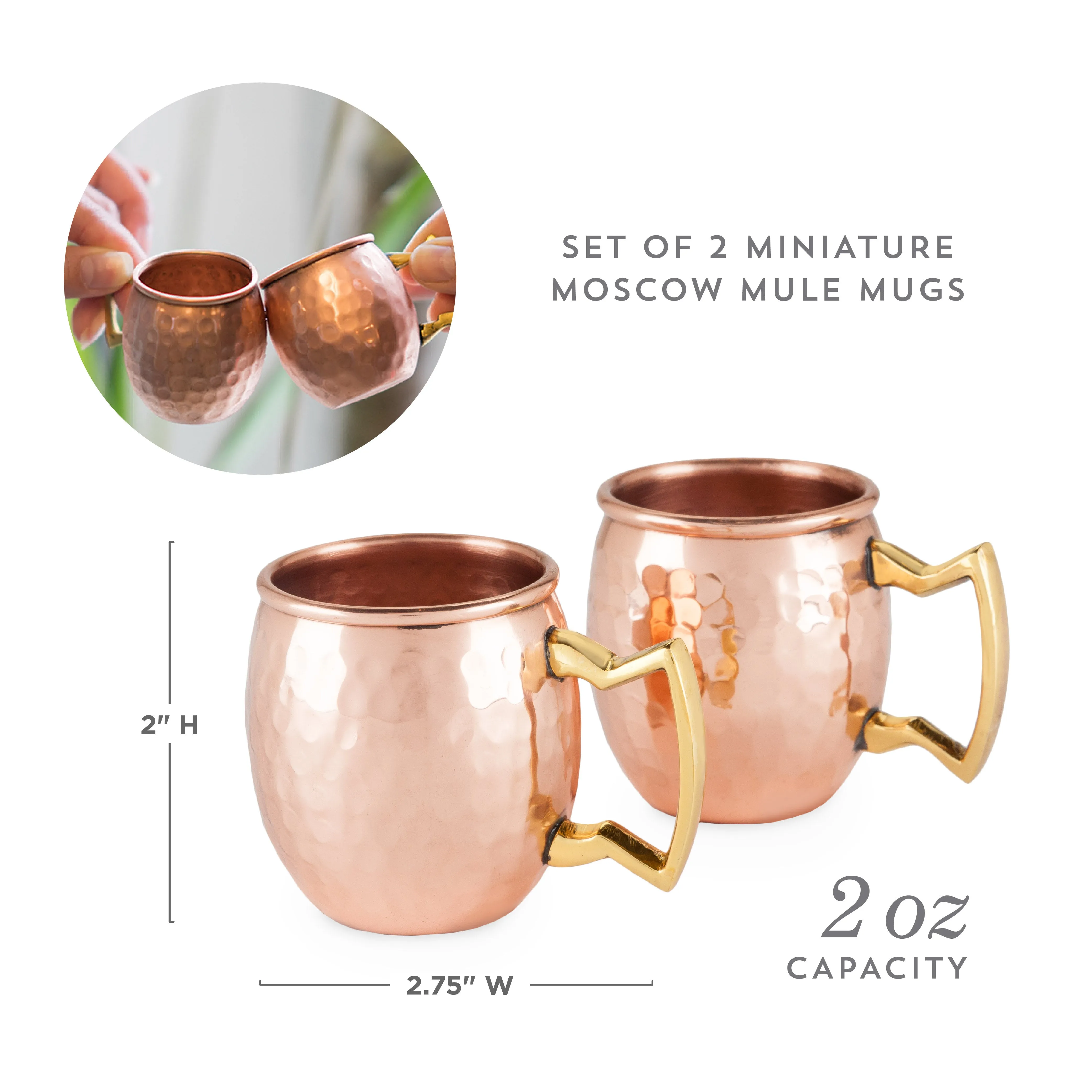 Moscow Mule Shot Mugs