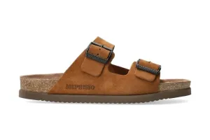 'Nerio' men's slide sandal - tobacco brown
