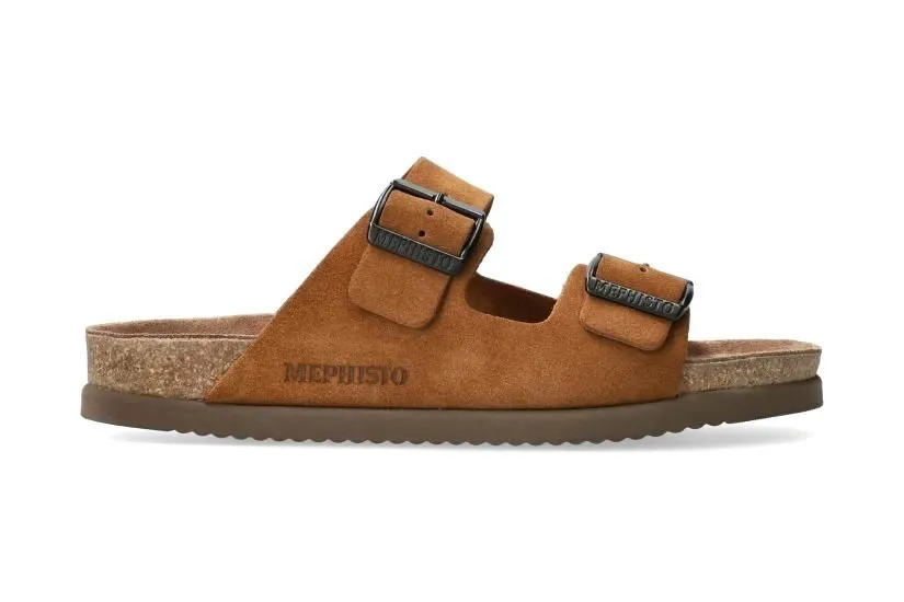 'Nerio' men's slide sandal - tobacco brown