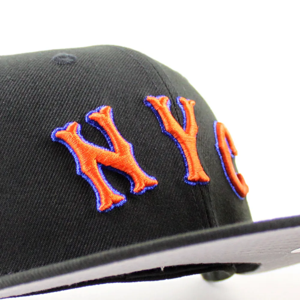 New York Mets The Worlds City Patch New Era 59Fifty Fitted Hat (Black Gray Under Brim)