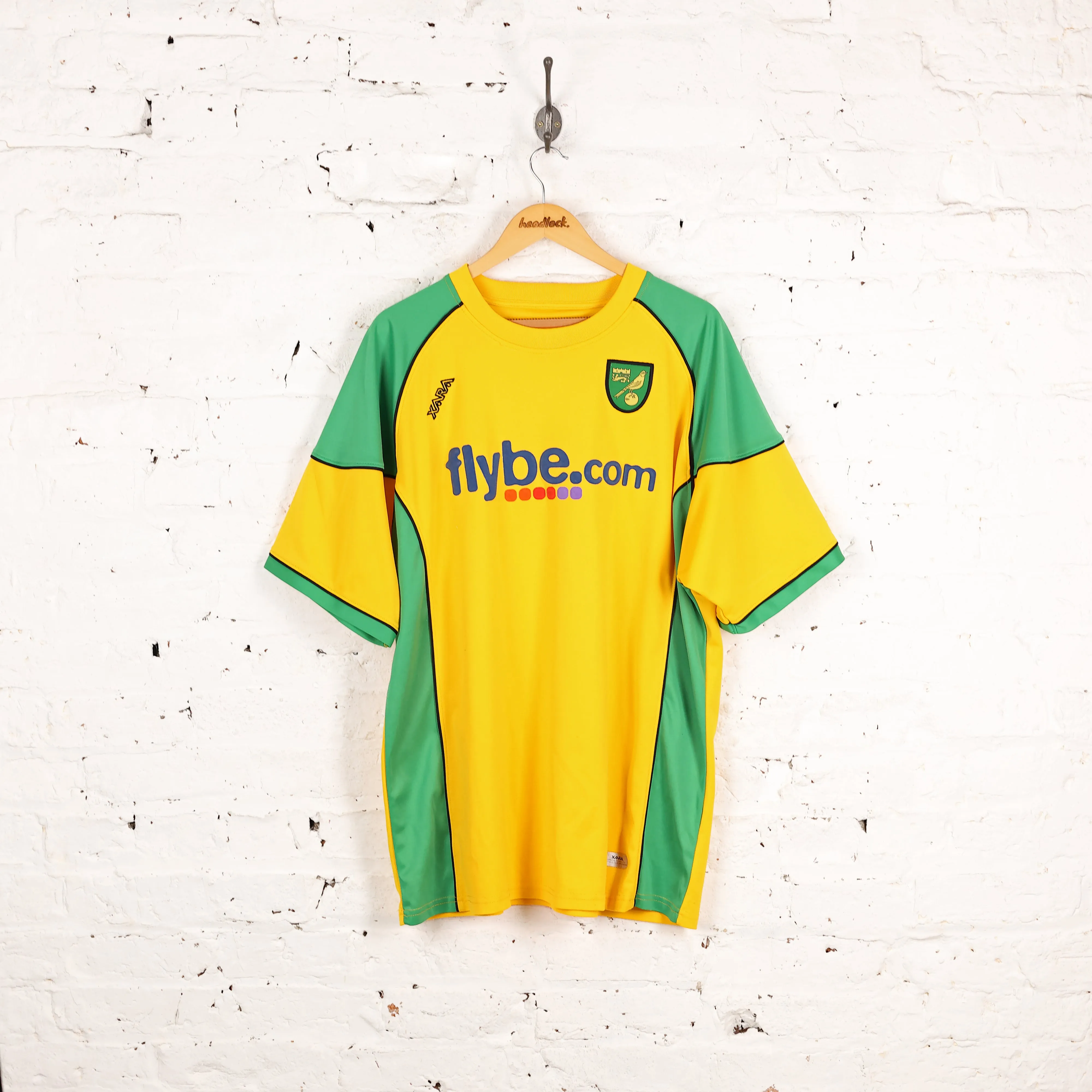 Norwich City 2006 Xara Football Shirt - Yellow - XXXXXL