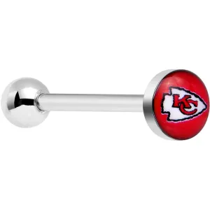 Officially Licensed Kansas City Chiefs Barbell Tongue Ring