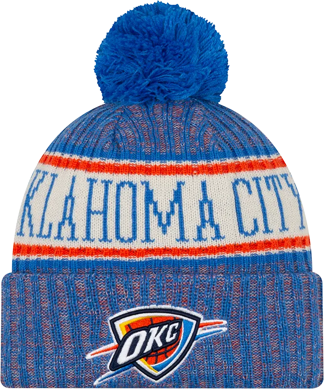 Oklahoma City Thunder Sport Knit Cuffed Knit Pom Toque