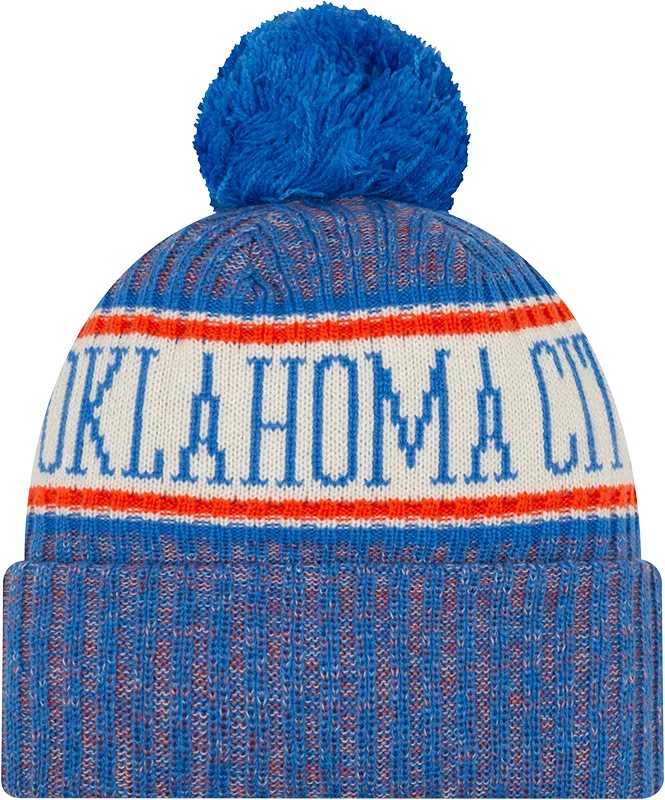 Oklahoma City Thunder Sport Knit Cuffed Knit Pom Toque