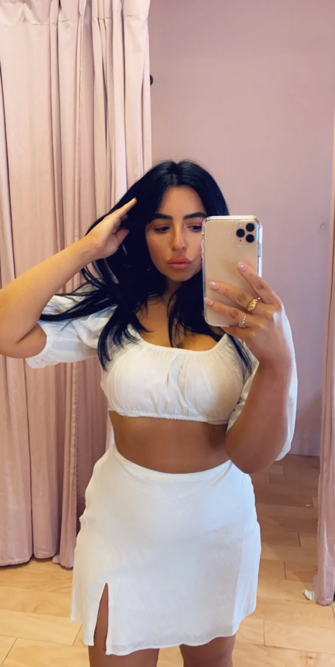 Peasant Short Sleeve Crop Top