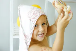 Pink City Hooded Towel