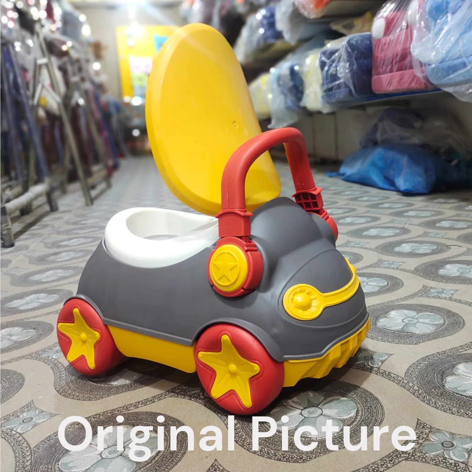 Potty Trainer Yellow And Black Baby Potty Seat Car Shape