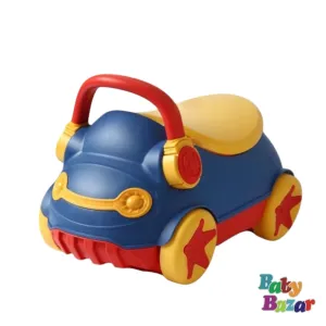 Potty Trainer Yellow And Blue Baby Potty Seat Car Shape