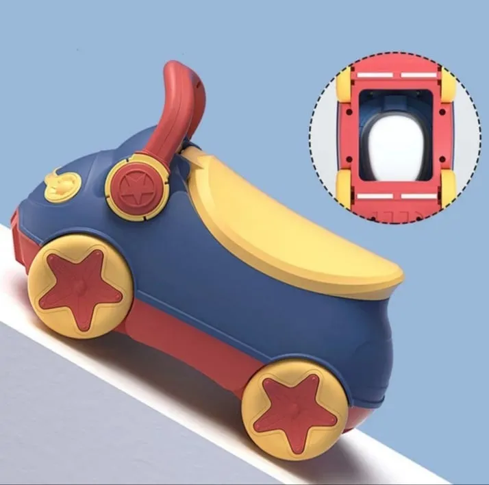 Potty Trainer Yellow And Blue Baby Potty Seat Car Shape