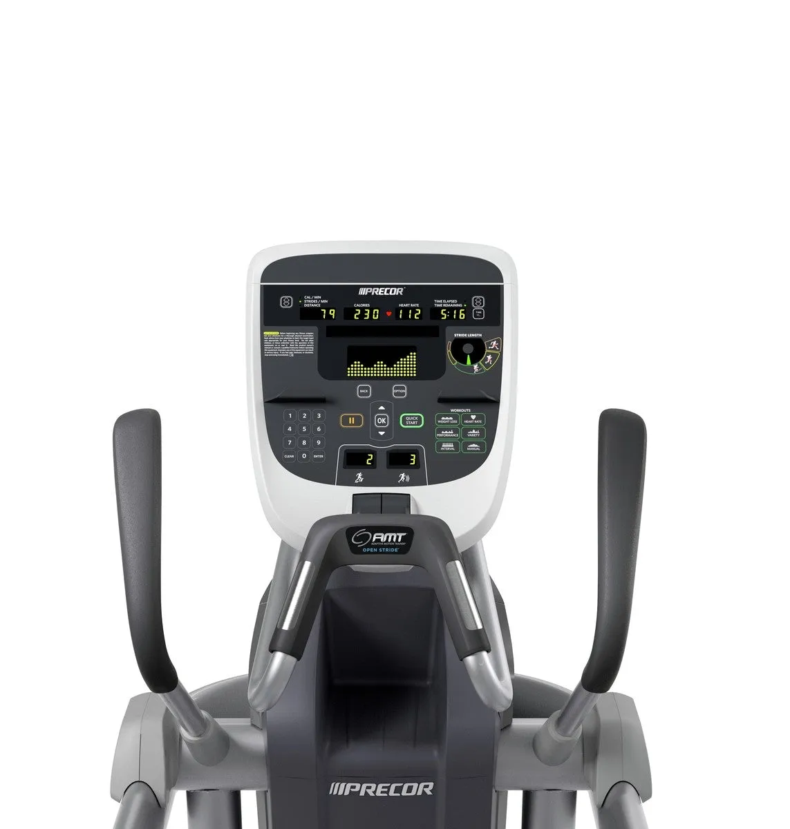 PRECOR AMT 835 ADAPTIVE MOTION TRAINER W/ OPEN STRIDE