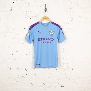 Puma Manchester City 2019 Kun Aguero Home Football Shirt - Blue - S
